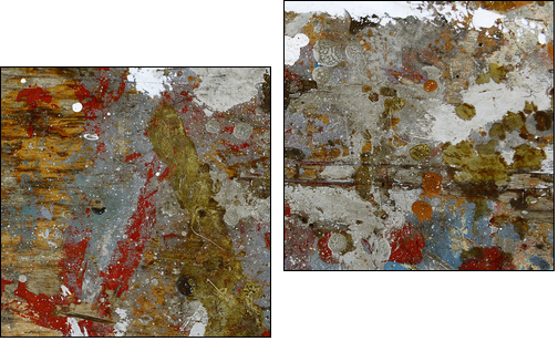 pittura - tavolozza - palette  - Obraz dwuczęściowy, Dyptyk
