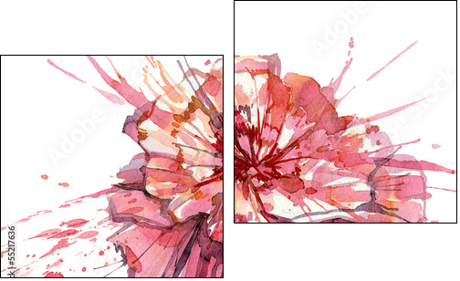 flower  - Obraz dwuczęściowy, Dyptyk