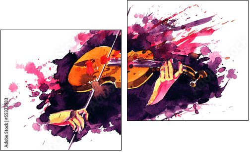violin  - Obraz dwuczęściowy, Dyptyk