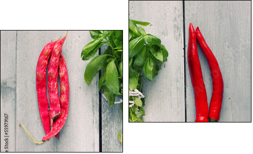 Pepper and parsley  - Obraz dwuczęściowy, Dyptyk