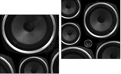 Speakers abstract background  - Obraz dwuczęściowy, Dyptyk