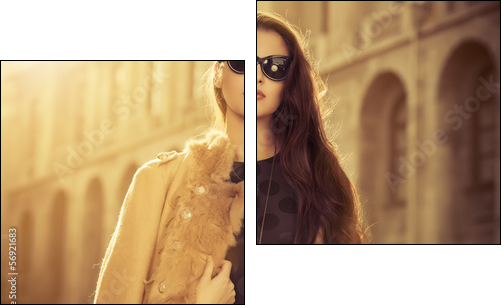 vogue model  - Obraz dwuczęściowy, Dyptyk