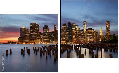 New York  - Obraz dwuczęściowy, Dyptyk