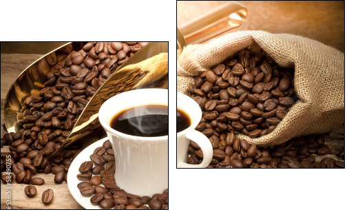 coffee  - Obraz dwuczęściowy, Dyptyk