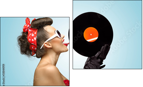 The vinyl desire.  - Obraz dwuczęściowy, Dyptyk