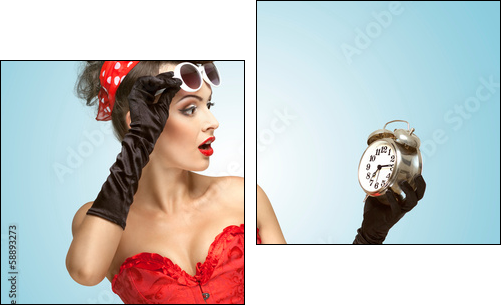 Glamourous clockwork.  - Obraz dwuczęściowy, Dyptyk
