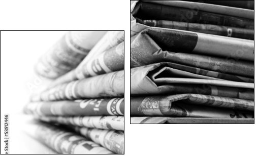 Newspapers  - Obraz dwuczęściowy, Dyptyk