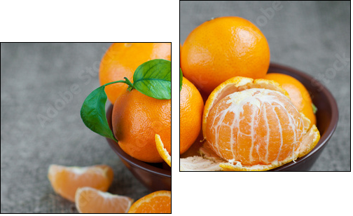 Pachnące słodko mandarynki - Obraz dwuczęściowy, Dyptyk