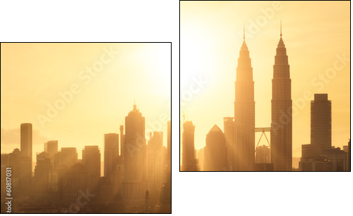 Kuala Lumpur, Malaisie  - Obraz dwuczęściowy, Dyptyk