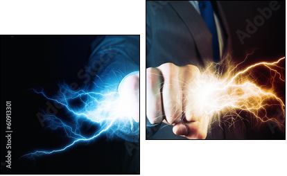Power in hands  - Obraz dwuczęściowy, Dyptyk