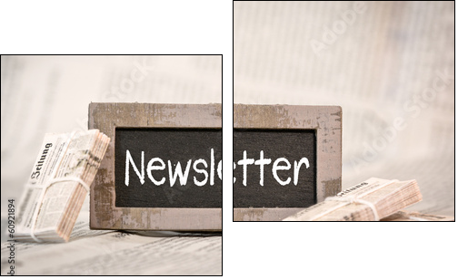 newsletter  - Obraz dwuczęściowy, Dyptyk