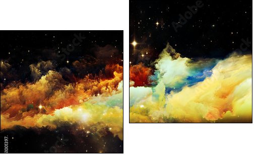 Advance of Nebula  - Obraz dwuczęściowy, Dyptyk