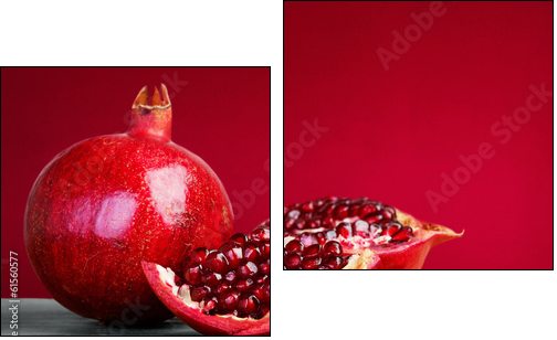 pomegranate fruit  - Obraz dwuczęściowy, Dyptyk