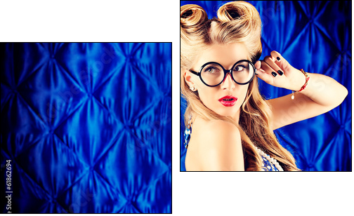 smart blonde  - Obraz dwuczęściowy, Dyptyk