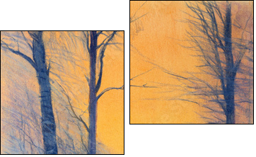 pastel painting  - Obraz dwuczęściowy, Dyptyk