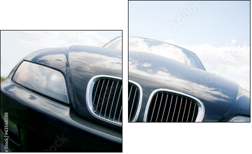 modern car  - Obraz dwuczęściowy, Dyptyk