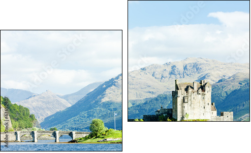 Eilean Donan Castle, Loch Duich, Scotland  - Obraz dwuczęściowy, Dyptyk
