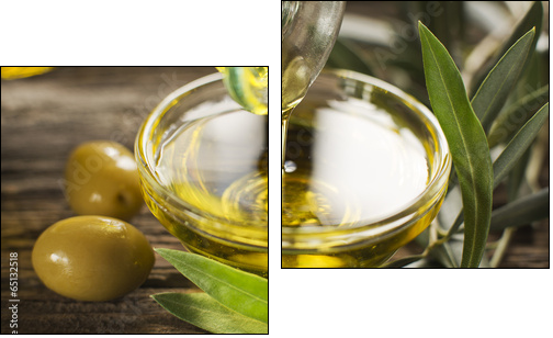 Olive oil  - Obraz dwuczęściowy, Dyptyk