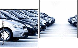Fahrzeuge Autobanner  - Obraz dwuczęściowy, Dyptyk