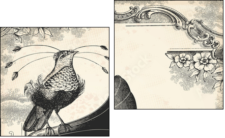 The bird music  - Obraz dwuczęściowy, Dyptyk
