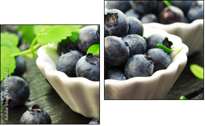 Blaubeeren  - Obraz dwuczęściowy, Dyptyk