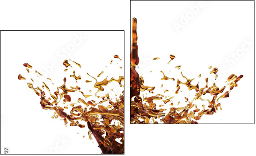 splash of liquid  - Obraz dwuczęściowy, Dyptyk