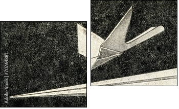 Paper airplanes  - Obraz dwuczęściowy, Dyptyk