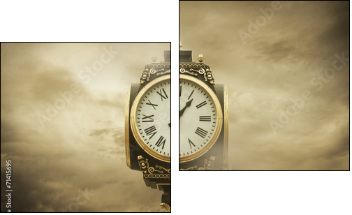 Time and Clouds  - Obraz dwuczęściowy, Dyptyk