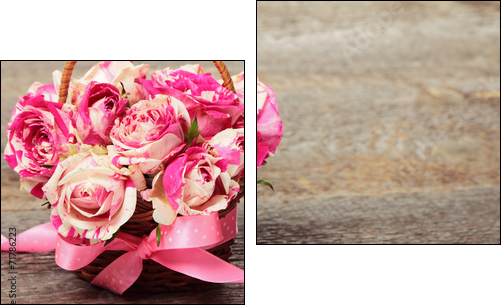Bouquet of flowers - Obraz dwuczęściowy, Dyptyk