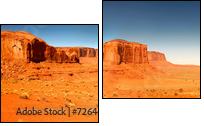 Niezwykła kraina Monument Valley- Arizona
 - Obraz dwuczęściowy, Dyptyk