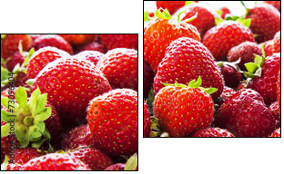 Strawberry panorama.  - Obraz dwuczęściowy, Dyptyk