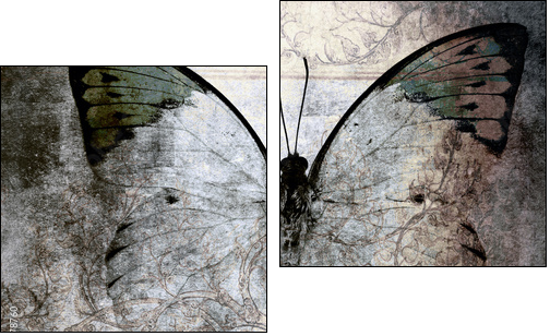 Motyl (jak) malowany – piękno w stylu grunge
 - Obraz dwuczęściowy, Dyptyk