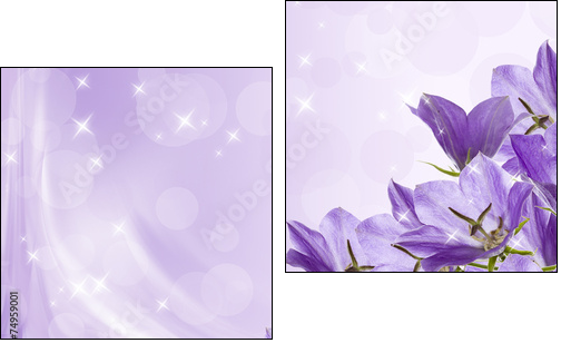 lilac bells  - Obraz dwuczęściowy, Dyptyk