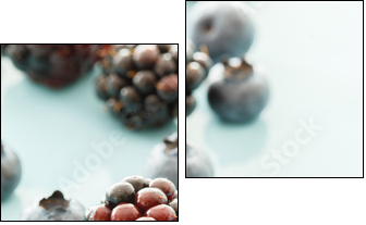 fresh berries  - Obraz dwuczęściowy, Dyptyk
