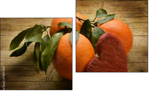Appelsiner pÃ¥ jakt etter ekte kjÃ¦rlighet  - Obraz dwuczęściowy, Dyptyk