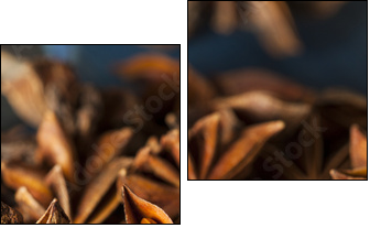 Organic Dry Star of Anise  - Obraz dwuczęściowy, Dyptyk