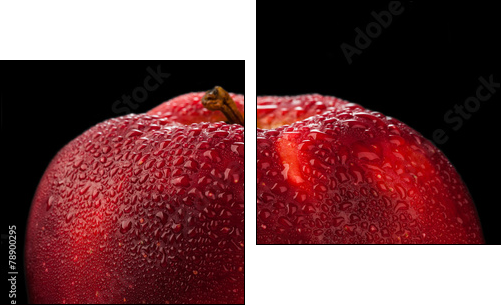 Red apple  - Obraz dwuczęściowy, Dyptyk
