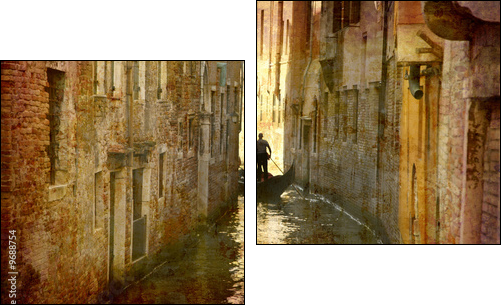 Wenecja – gondola malowana pędzlem
 - Obraz dwuczęściowy, Dyptyk