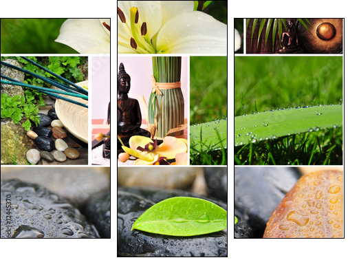 Azjatyckie wellness – spa w klimacie medytacji
 - Obraz trzyczęściowy, Tryptyk