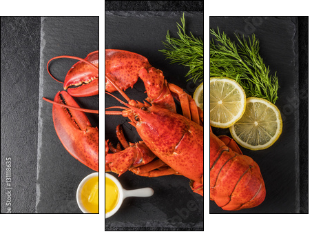 é«ç´ã­ãã¹ã¿ã¼ã High-quality lobster - Obraz trzyczęściowy, Tryptyk