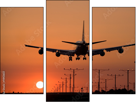 Samolot – lądowanie o zmierzchu
 - Obraz trzyczęściowy, Tryptyk