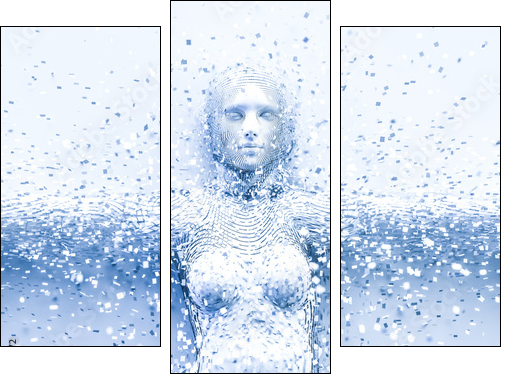 Artificial intelligence - Obraz trzyczęściowy, Tryptyk