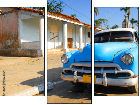 Kubański oldtimer w pełnym słońcu
 - Obraz trzyczęściowy, Tryptyk