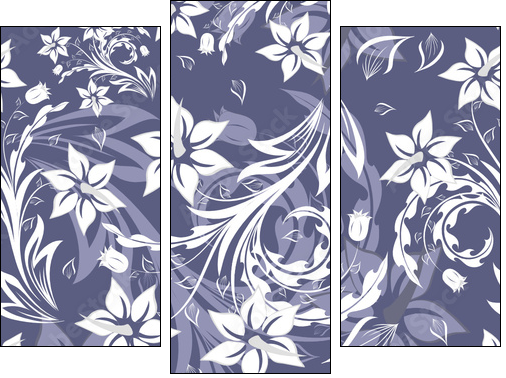 Chłodne kwiaty – zimowa kompozycja
 - Obraz trzyczęściowy, Tryptyk
