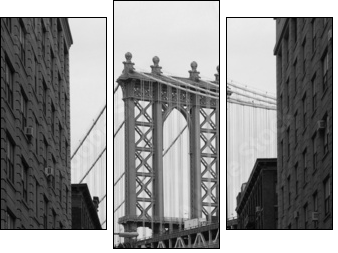 Nowy Jork: most na Manhattanie
 - Obraz trzyczęściowy, Tryptyk