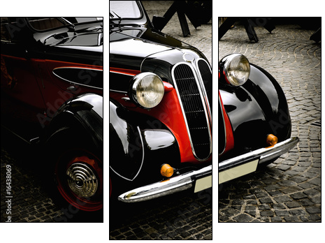 Retro limuzyna – klasyczna elegancja
 - Obraz trzyczęściowy, Tryptyk