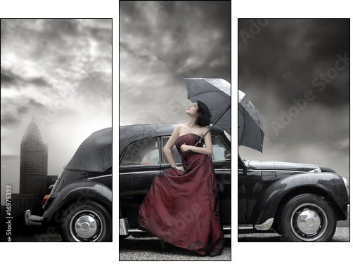 Londyn – lady w deszczu i mgle
 - Obraz trzyczęściowy, Tryptyk