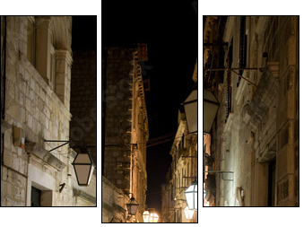Nocne kamienice
 - Obraz trzyczęściowy, Tryptyk