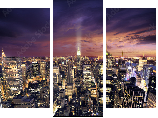 Nocny Nowy York – centrum biznesu
 - Obraz trzyczęściowy, Tryptyk