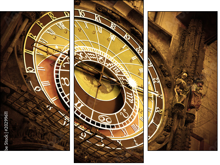 Praga – zegar astronomiczny: wycieczka do gwiazd
 - Obraz trzyczęściowy, Tryptyk